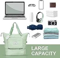 Travel Duffel Bag Shoulder Bag Expandable Folding Travel Bag for Women Girl Waterproof Lightweight Carry Luggage Bag for Travel