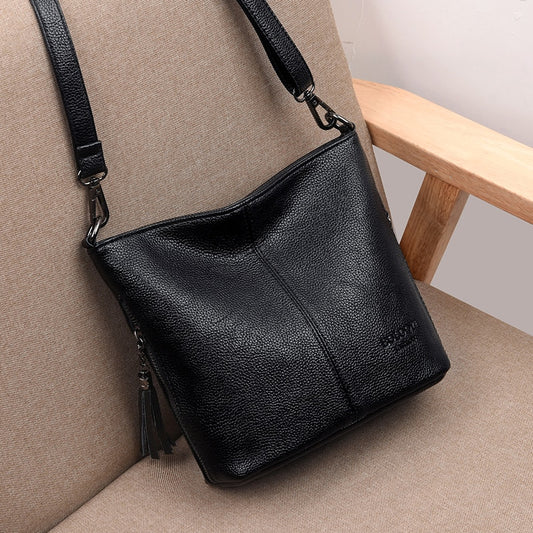 Soft Leather Hand Crossbody Casual Shoulder Designer Tote Bag