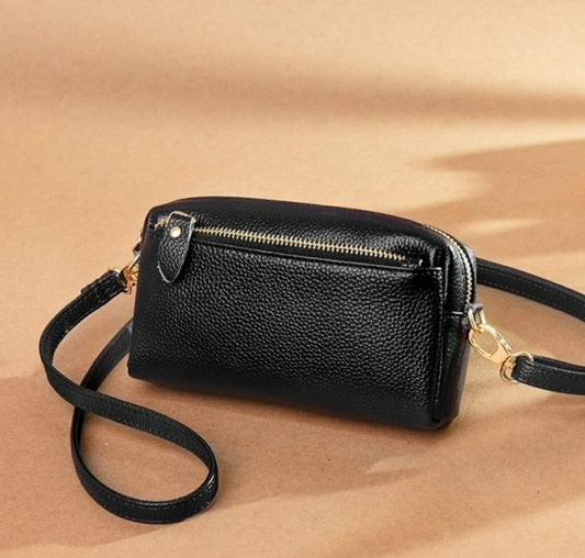 First Layer Vegan Leather Designer Messenger Bag Small Ladies Shoulder Bag