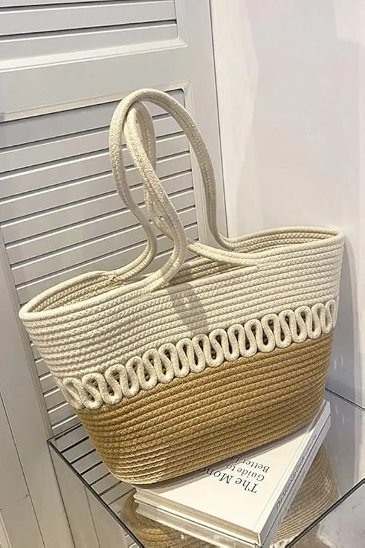 Trendy Straw Large Top Handle Bag For Women