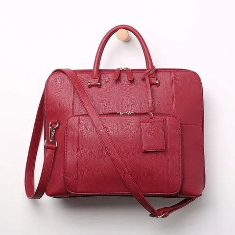 Genuine Leather Women Laptop Handbag For Women